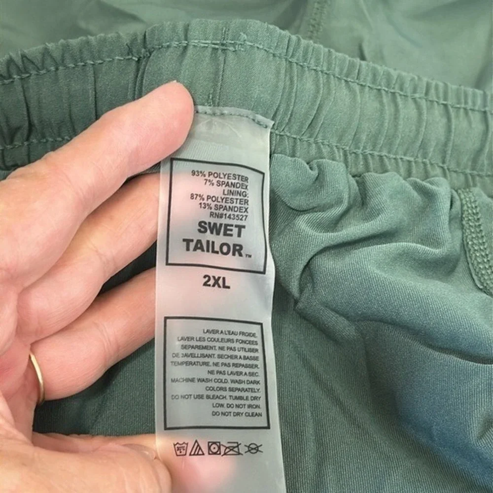 Swet Tailor Active Lined Short Men's 2XL Olive New Cell Pockets‎